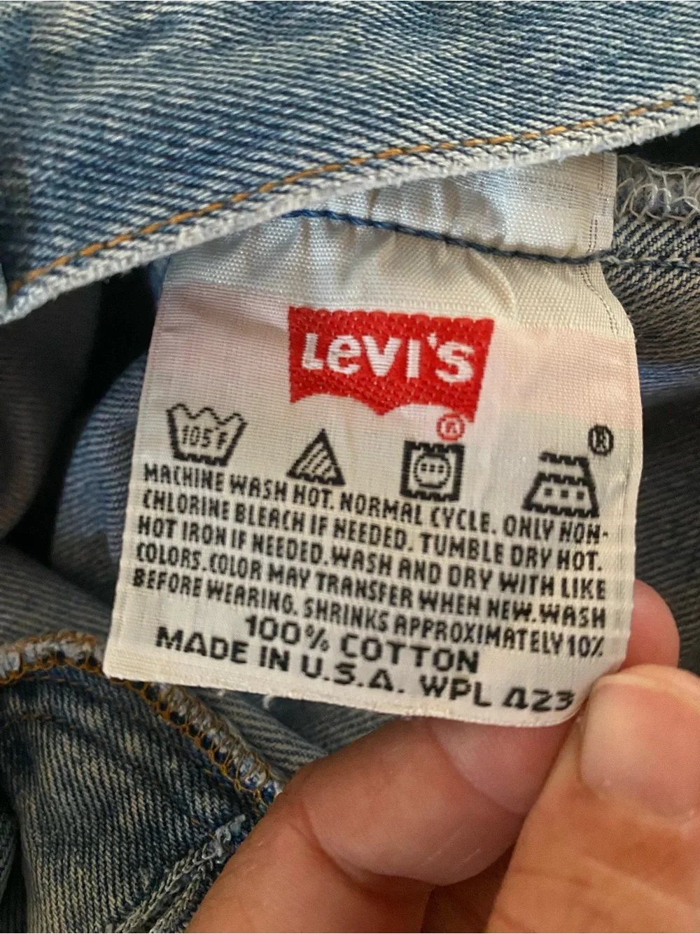 Vintage Levi's 501XX Made in USA 555 Valencia St 2001 Red Tag 35x34 Fit W33 L30